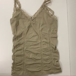 Y2K Lace Detail Ribbed Cami Top